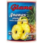 Giana Ananas plátky v mírně sladkém nálevu 565 g – Sleviste.cz