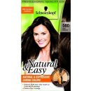 Schwarzkopf Natural & Easy 580 tmavě hnědý samet barva na vlasy