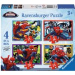 Ravensburger 4v1 Spider-Man 12,16,20,24 dílků – Hledejceny.cz