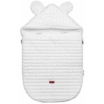 Baby Nellys Prošívaný 2v1 s kapucí a luna podšívkou Made with Love bílý – Zboží Dáma