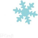 dp Craft Raznice na papír a pěnovku vločka 5 cm – Zboží Dáma