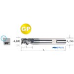 Fréza tvrdokovová precitool-gp 3-břitá p9, hb, 175364 13,00x18x75 vhm/alnova, 90°, inox