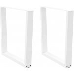 Omaxi 958144 Nohy k jídelnímu stolu ve tvaru V 2 ks bílé 80 x 72-73,3 cm ocel – Zboží Dáma
