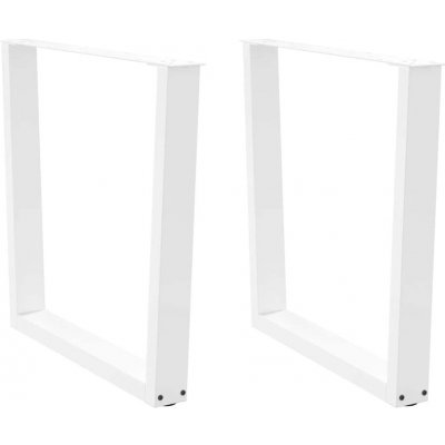 Omaxi 958144 Nohy k jídelnímu stolu ve tvaru V 2 ks bílé 80 x 72-73,3 cm ocel – Zboží Dáma