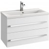 Koupelnový nábytek DEFRA Skříňka s umyvadlem GRANADA D80, bílá (167-D-08006+1724)