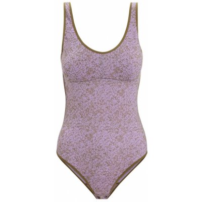 Icebreaker Wmns Queens Tank Bodysuit Algae/Purple Gaze/Aop – Zboží Mobilmania