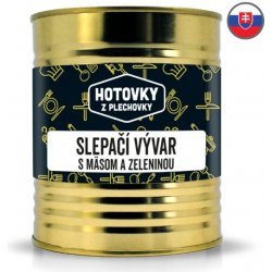 Hotovky z plechovky Slepičí vývar s masem a zeleninou 0,8 kg