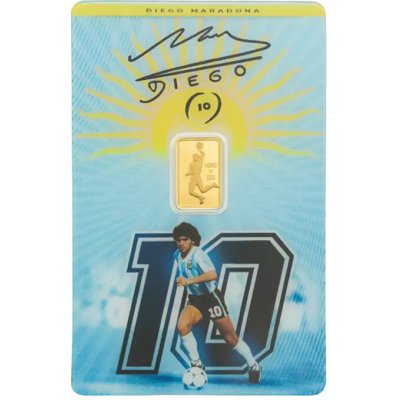 PAMP zlatý slitek Diego Maradona 1 g – Hledejceny.cz