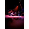 Plakát Fotografie February 1977: concert of rock band Pink Floyd at the Paris Pavilion: Nick Mason drummer and bassist Roger Waters., 26.7 × 40 cm