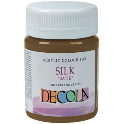 Decola Akrylové barvy na hedvábí Batik 50 ml 419 Brown – Zboží Dáma