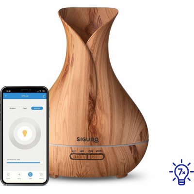 Siguro AD-R60 WiFi Light WoodSGR-AD-R600LW aroma difuzér 400 ml – Hledejceny.cz