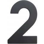 Číslo domovní č.2 75mm nerez ČER – Zboží Mobilmania