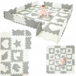 4FIZJO Vzdělávací podložka puzzle 36 ks White Gray – Zbozi.Blesk.cz