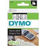 Dymo 6 mm, černý tisk/bílý podklad, 43613 – Sleviste.cz