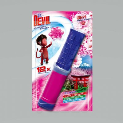 Dr. Devil WC point Block 3in1 Japanese garden 12 dávek 75 ml – Zboží Mobilmania