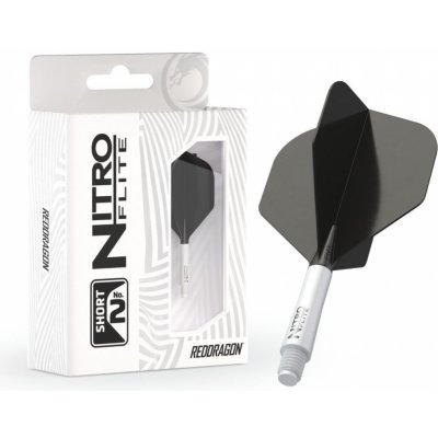 Red Dragon Nitro Flite - No2 - white & black - short – Sleviste.cz
