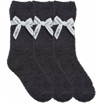 Taubert SMOOTH luxusní dárkově balené žinilkové jednobarevné ponožky antracit