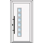 OknaDvereNaMiru.cz Vchodové dveře INOX 2011 ořech 100 x 215 cm – Zboží Mobilmania