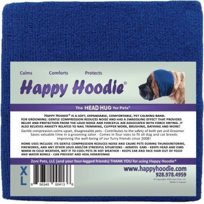 Happy Hoodie uklidňující čelenka pro psy a kočky Modrá XL – Zboží Mobilmania