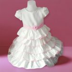 Dětské sváteční šaty bílé – Zboží Dáma