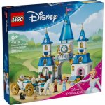 LEGO® Disney Princess 43275 Popelčin zámek a kočár s koňmi – Zboží Živě