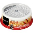 Sony DVD-R 4,7GB 16x, cakebox, 25ks (25DMR47SP)