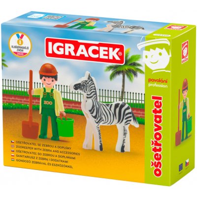 Efko IGRÁČEK Ošetřovatel povolání set figurka kloubová se zebrou – Zboží Dáma