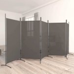 vidaXL 5dílný paraván antracit 433 x 180 cm látka – Sleviste.cz