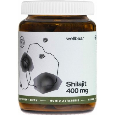 Wellbear Shilajit 400 mg 60 kapslí – Hledejceny.cz