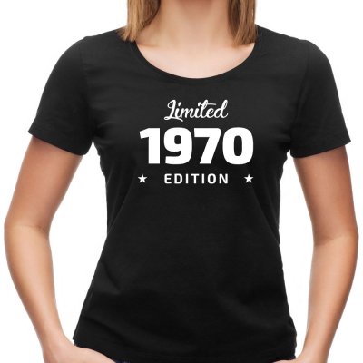 Dámské Tričko LIMITED EDITION ROČNÍK Černé Ročník: 1975 – Zboží Dáma