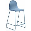 Jídelní židle AJ Produkty Gander výška sedáku 630 mm polstrovaná modrá