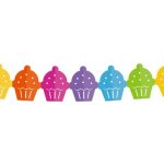 Papírová girlanda muffiny cupcakes 360 cm – Zboží Dáma