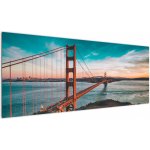 Obraz- Golden Gate, San Francisco, jednodílný 145x58 cm – Zboží Mobilmania