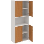 Hobis S 5 80 05 Skříň policová dvéřová 192 × 80 cm - Olše , Bílá , USN – Zboží Dáma