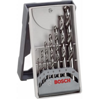 BOSCH 7dílná sada vrtáků do kovu Mini X-Line HSS-G, 135° 2; 3; 4; 5; 6; 8; 10 mm 2608589295 – Zbozi.Blesk.cz