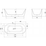Mexen Oval Slim 170 x 80 cm 52661708075-66 – Hledejceny.cz