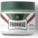 Proraso Green Pre-Shave Cream krém pro snadnější oholení s mentolem a eukalyptem 100 ml