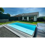 Qbig Benefit Skimmerový bazén 3,5 x 7 x 1,5 m bílá – Zboží Dáma