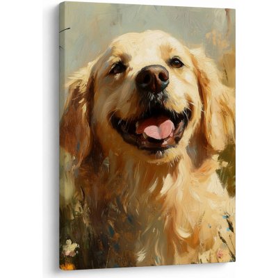 Obraz - Šťastný psík, jednodílný 50x70 cm – Hledejceny.cz