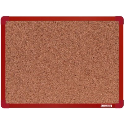 BoardOK tabule korek 60 x 45 cm červený rám – Zboží Mobilmania