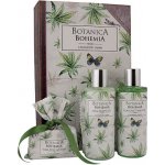 Bohemia Gifts Botanica Konopný olej sprchový gel 200 + šampon na vlasy 200 ml + toaletní mýdlo 100 g kniha dárková sada – Sleviste.cz