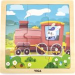 Viga puzzle mašinka 9 dílů – Zboží Mobilmania
