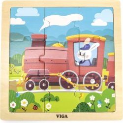 Viga puzzle mašinka 9 dílů