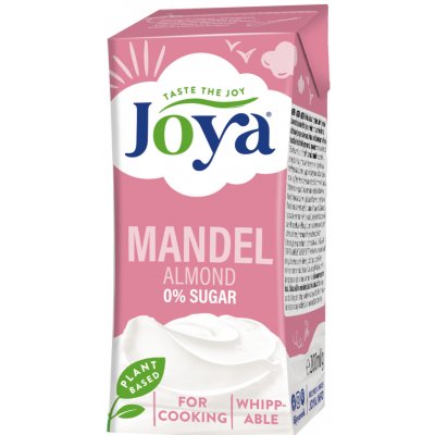 Joya Cuisine Rostlinný krém na vaření a ke šlehání s kokosem a mandlemi 200 ml – Sleviste.cz