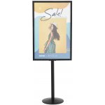 A-Z Reklama CZ Oboustranný stojan na noze Info Pole UIBSHB00A1 - formát A1 594 x 841 Černý – Zboží Dáma