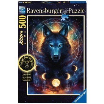 Ravensburger Svítící Měsíční vlk 500 dílků