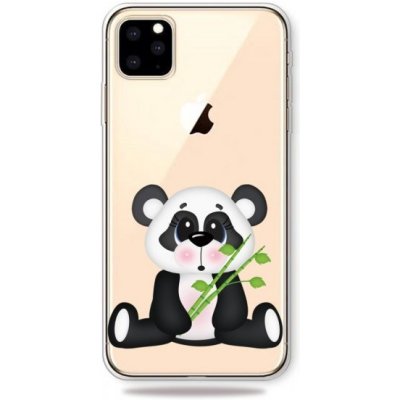 Pouzdro AppleKing plastové iPhone 11 Pro - panda s bambusem – Zboží Mobilmania