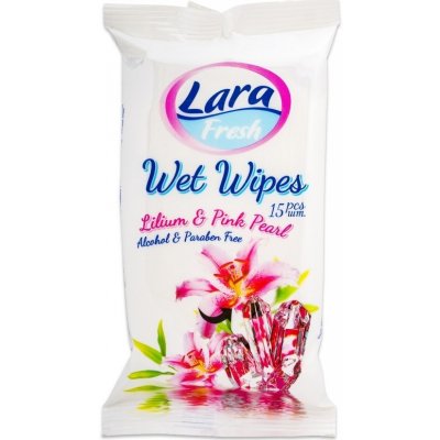 Lara Flowers ubrousky vlhčené 15 ks – Hledejceny.cz