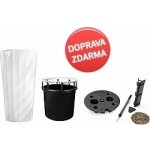 Lechuza Květináč Diamante Bílá 40 cm – Zboží Mobilmania