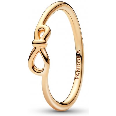 Pandora Pozlacený prsten Uzel nekonečna Shine Moments 168898C00 – Zboží Mobilmania